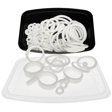125-Piece PerfectPlay™ White Silicone Rubber Ring Set